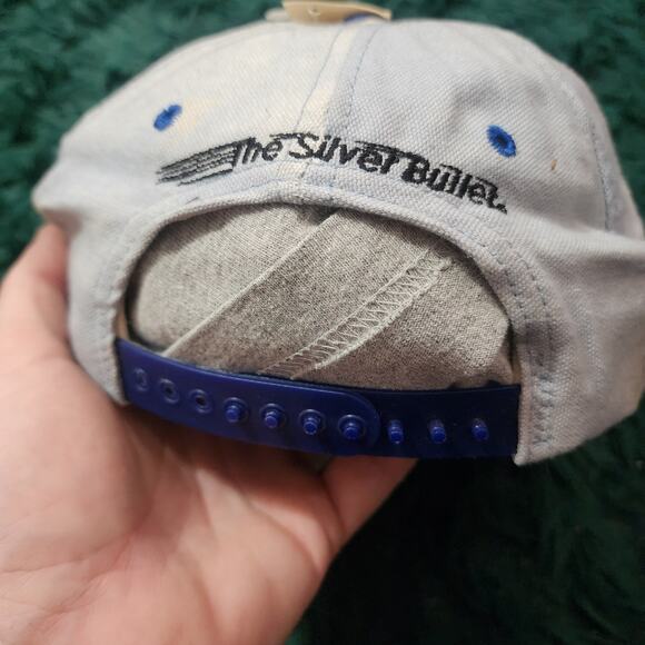 Vintage 1995 Coors Light Racing “The Silver Bullet” Blue Snapback Hat USA NOS - Picture 6 of 9